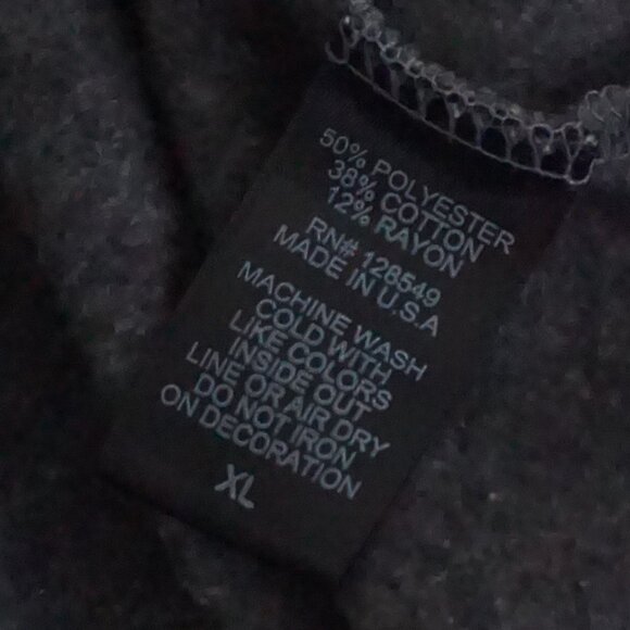 Aviator Nation Grey Cotton Zip Hoodie Blue Stripe Sporty Retro Nostalgic XL - Picture 12 of 12